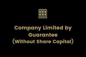 guarantee limited company without share capital