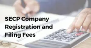 SECP company registration fee (cost of registration)